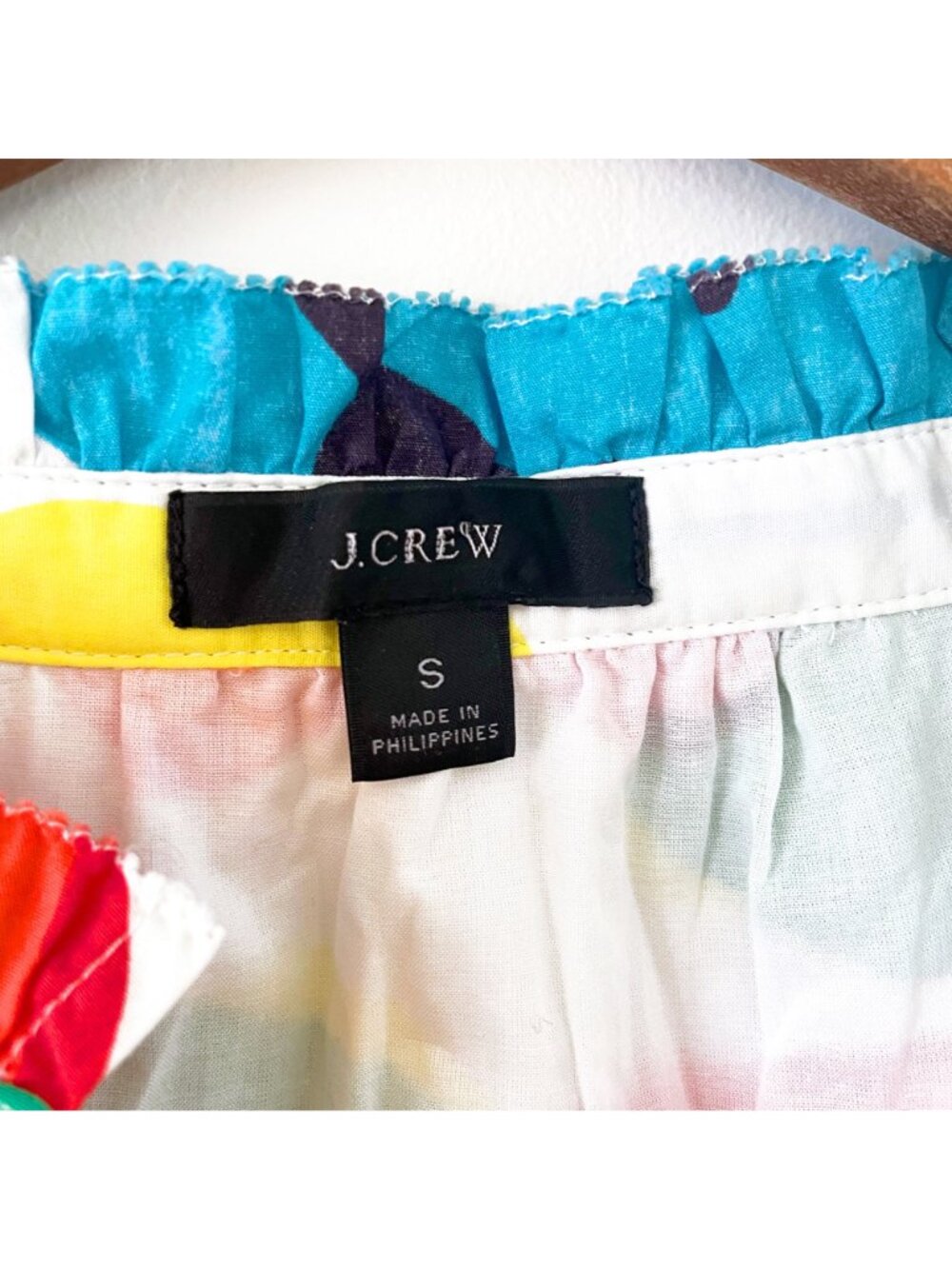 J.Crew Tiered Popover Dress in Ratti Jardin Flora, Size Small - Picture 4 of 5